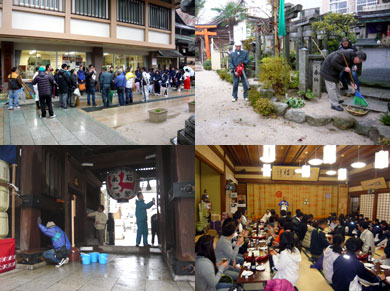 櫛田神社清掃奉仕活動