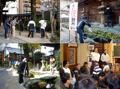 櫛田神社清掃奉仕活動